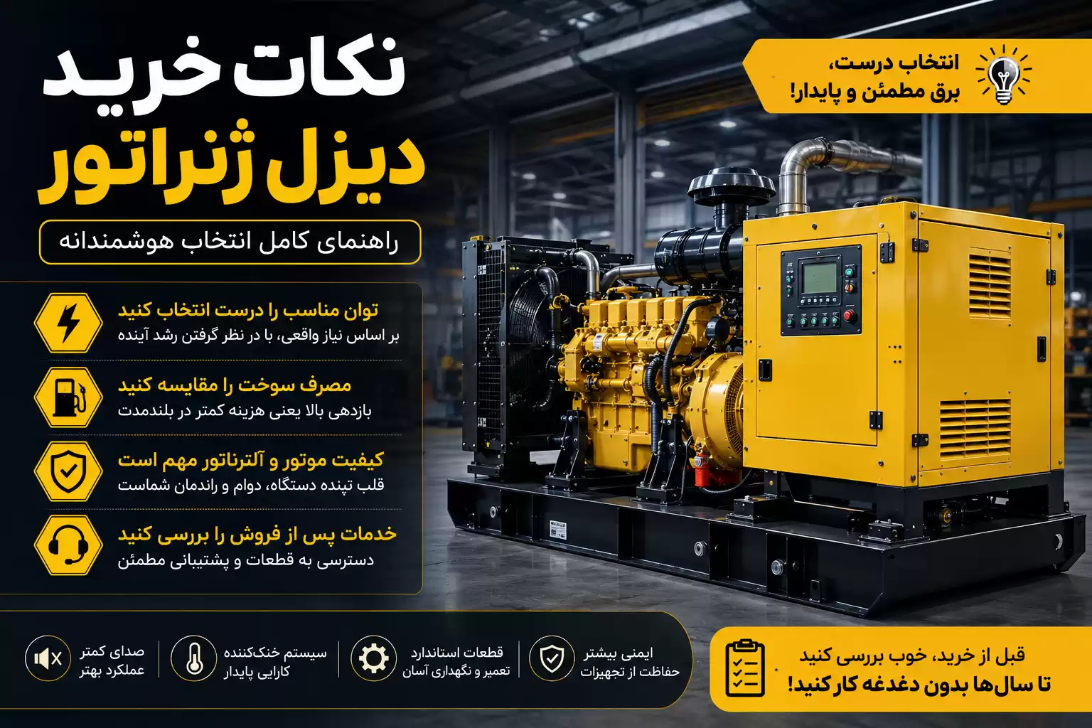 نکات خرید دیزل ژنراتور