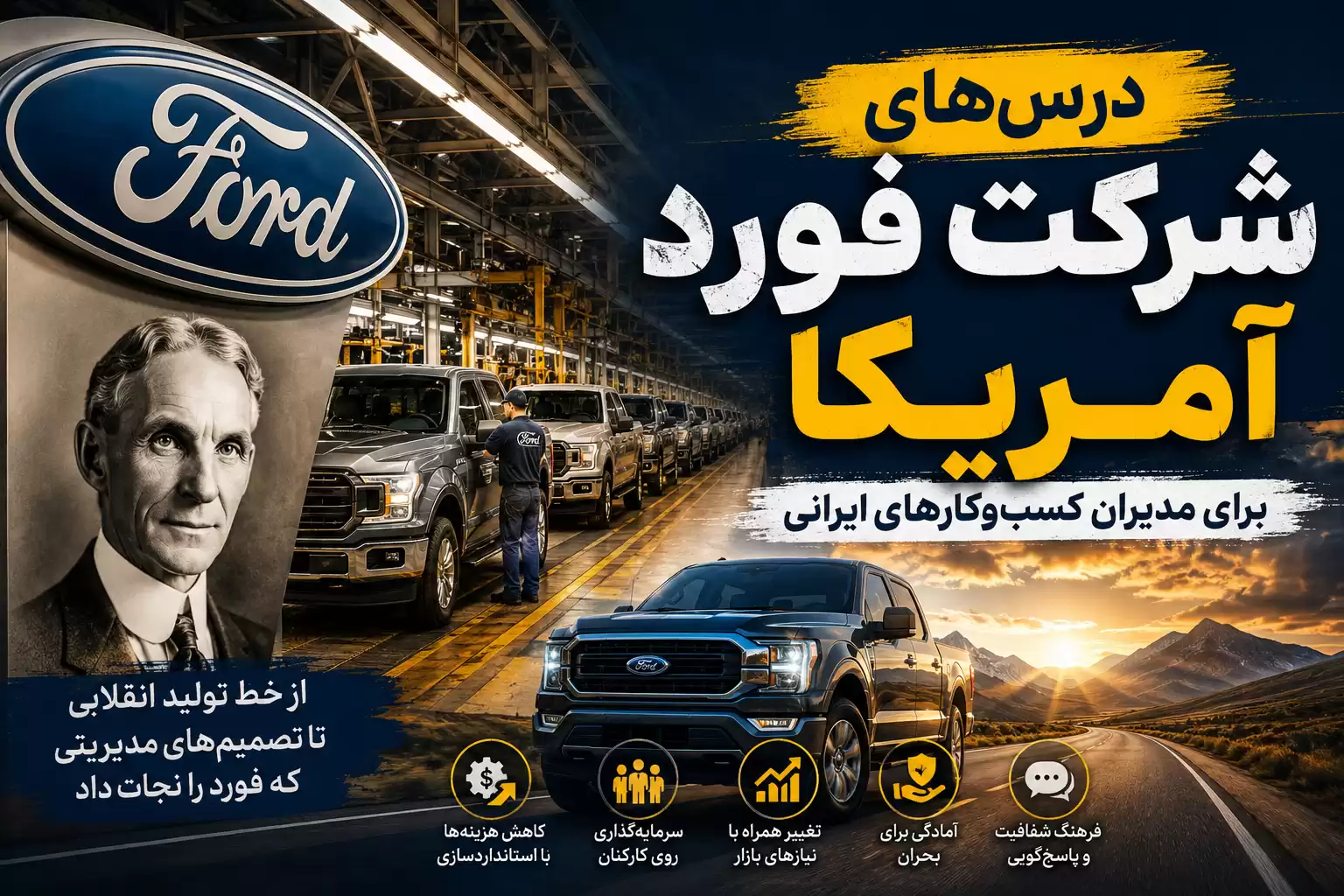 درسهای شرکت فورد آمریکا برای مدیران کسبوکارهای ایرانی