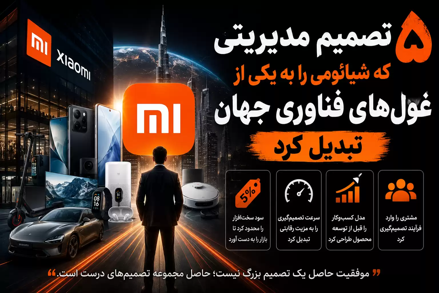 ۵ تصمیم مدیریتی که شیائومی را به یکی از غولهای فناوری جهان تبدیل کرد