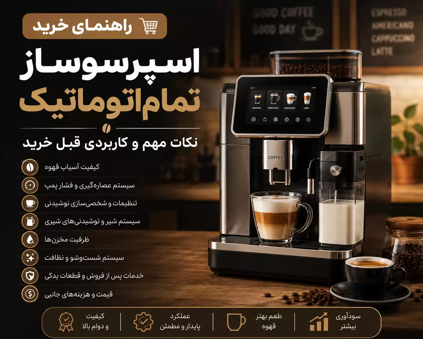 خرید اسپرسوساز تمام اتوماتیک