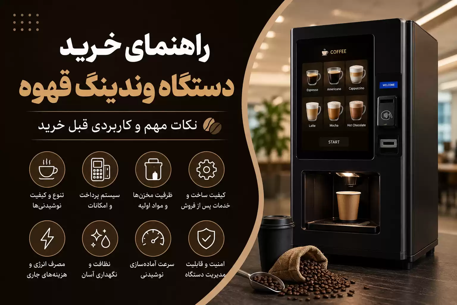 خرید دستگاه وندینگ قهوه