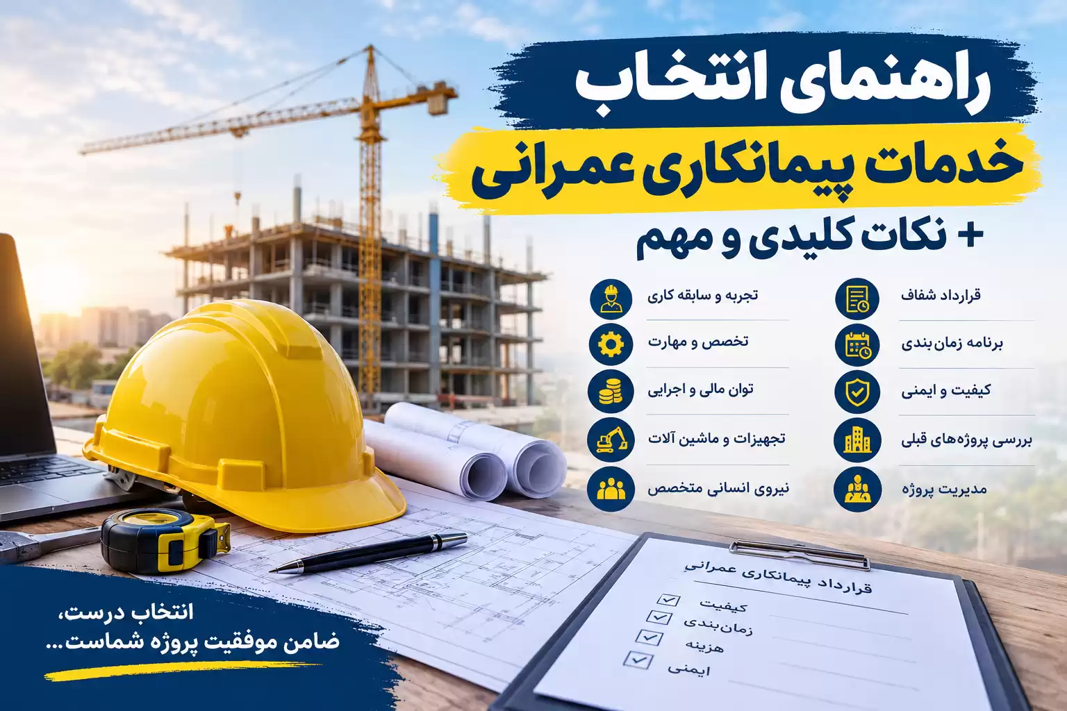 خدمات پیمانکاری عمرانی