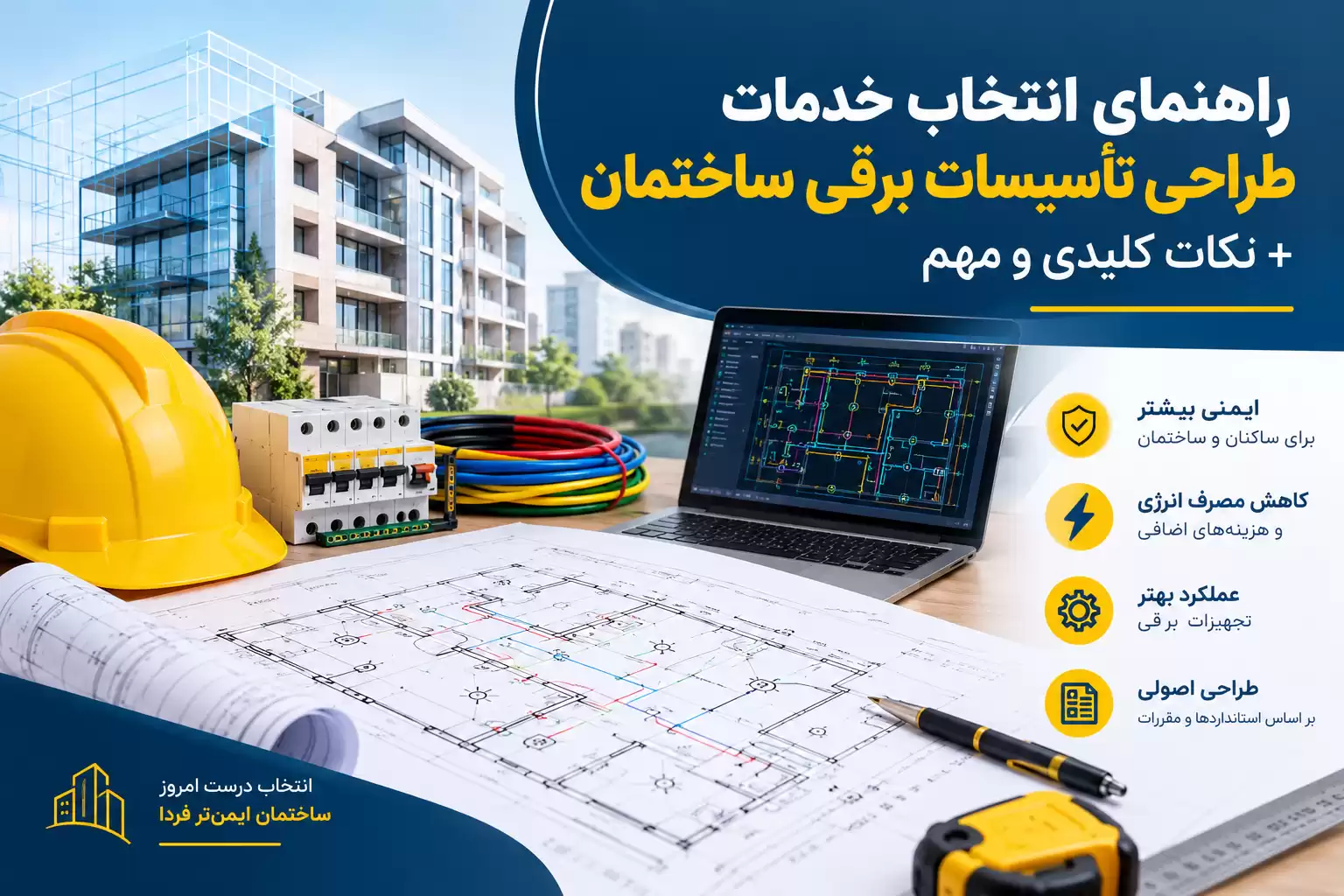 خدمات طراحی تاسیسات برقی ساختمان