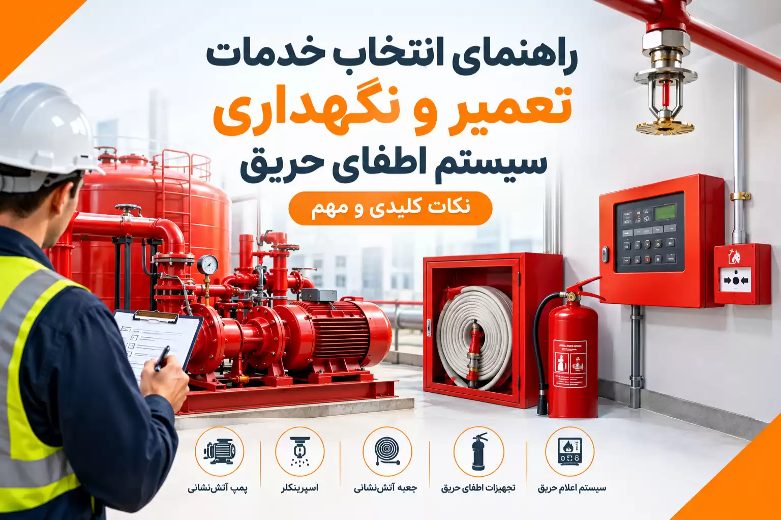 خدمات تعمیر و نگهداری سیستم اطفای حریق