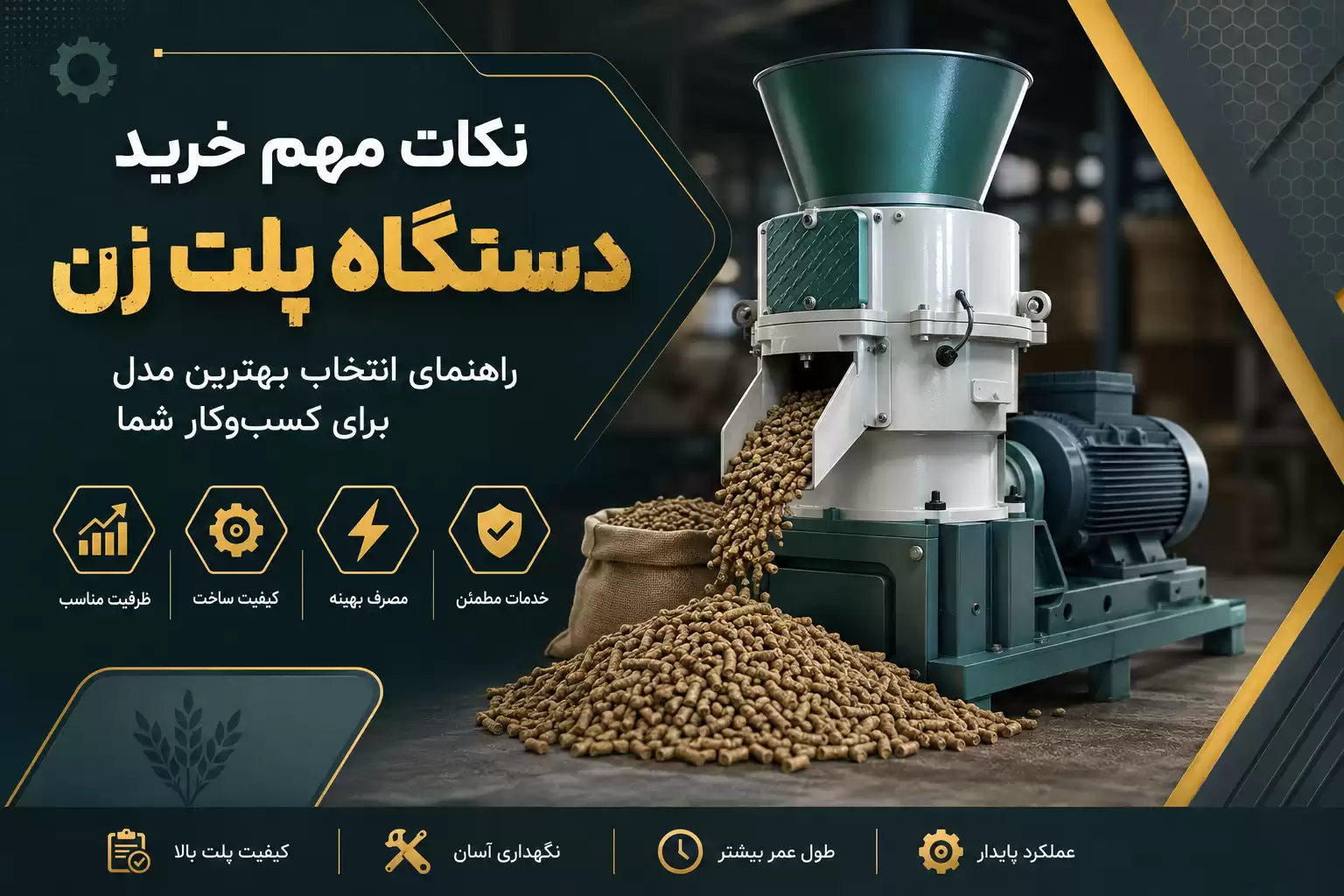 نکات مهم خرید دستگاه پلت زن