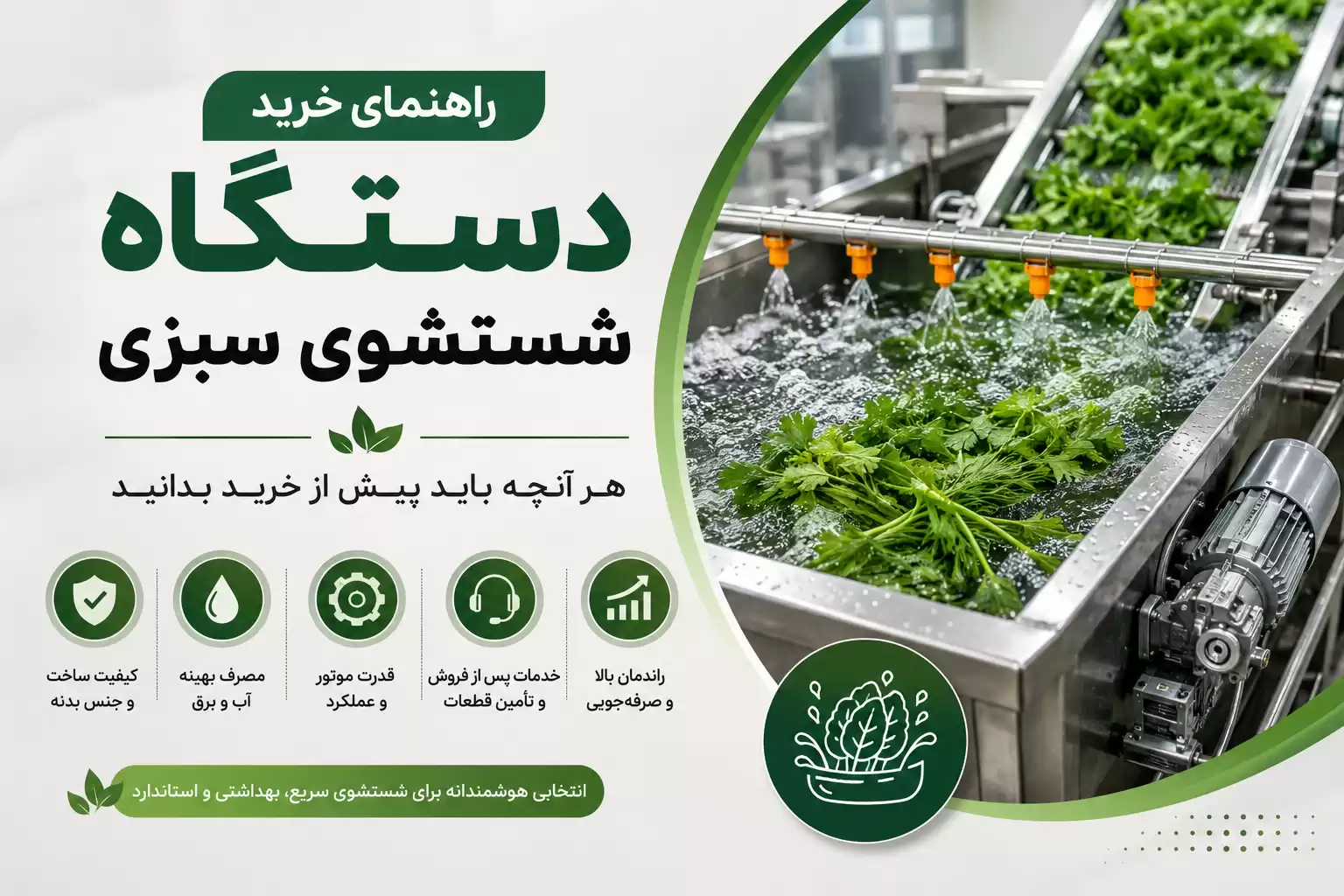 راهنمای خرید دستگاه شستشوی سبزی