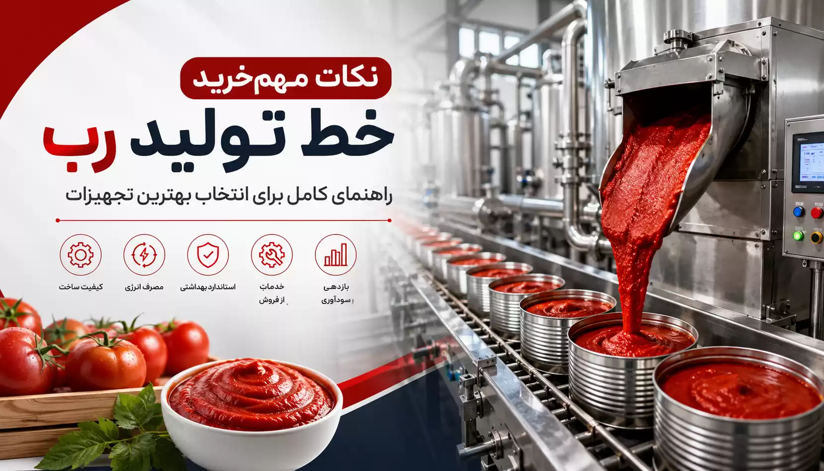 نکات مهم خرید خط تولید رب