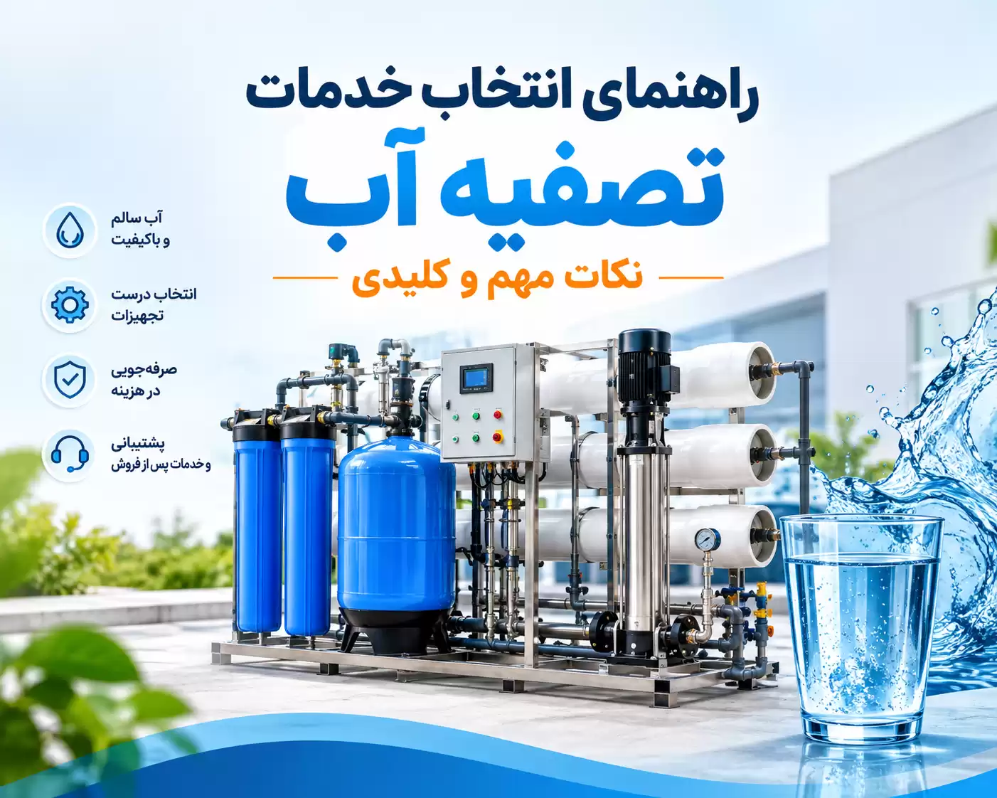 خدمات تصفیه آب