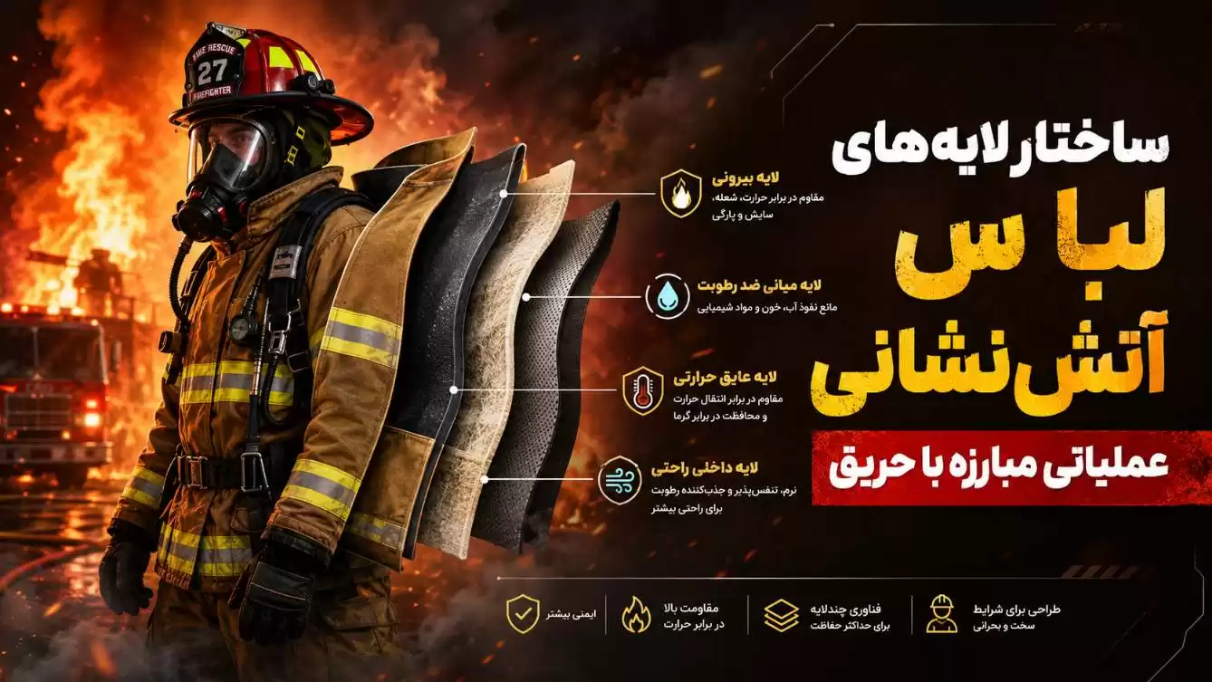 ساختار لباس آتش نشانی