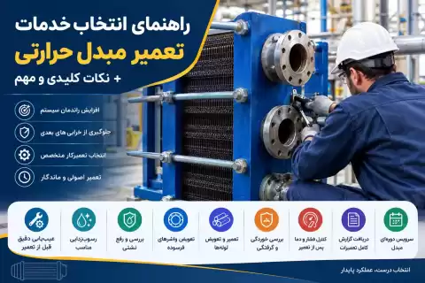 راهنمای انتخاب خدمات تعمیر مبدل حرارتی + نکات کلیدی و مهم