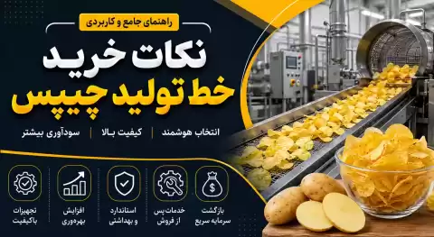 نکات خرید خط تولید چیپس + راهنمایی برای انتخاب تجهیزات مناسب و سرمایه‌گذاری هوشمند