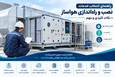 راهنمای انتخاب خدمات نصب و راه اندازی هواساز + نکات کلیدی و مهم