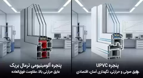 مقایسه جامع پنجره ترمال بریک و UPVC